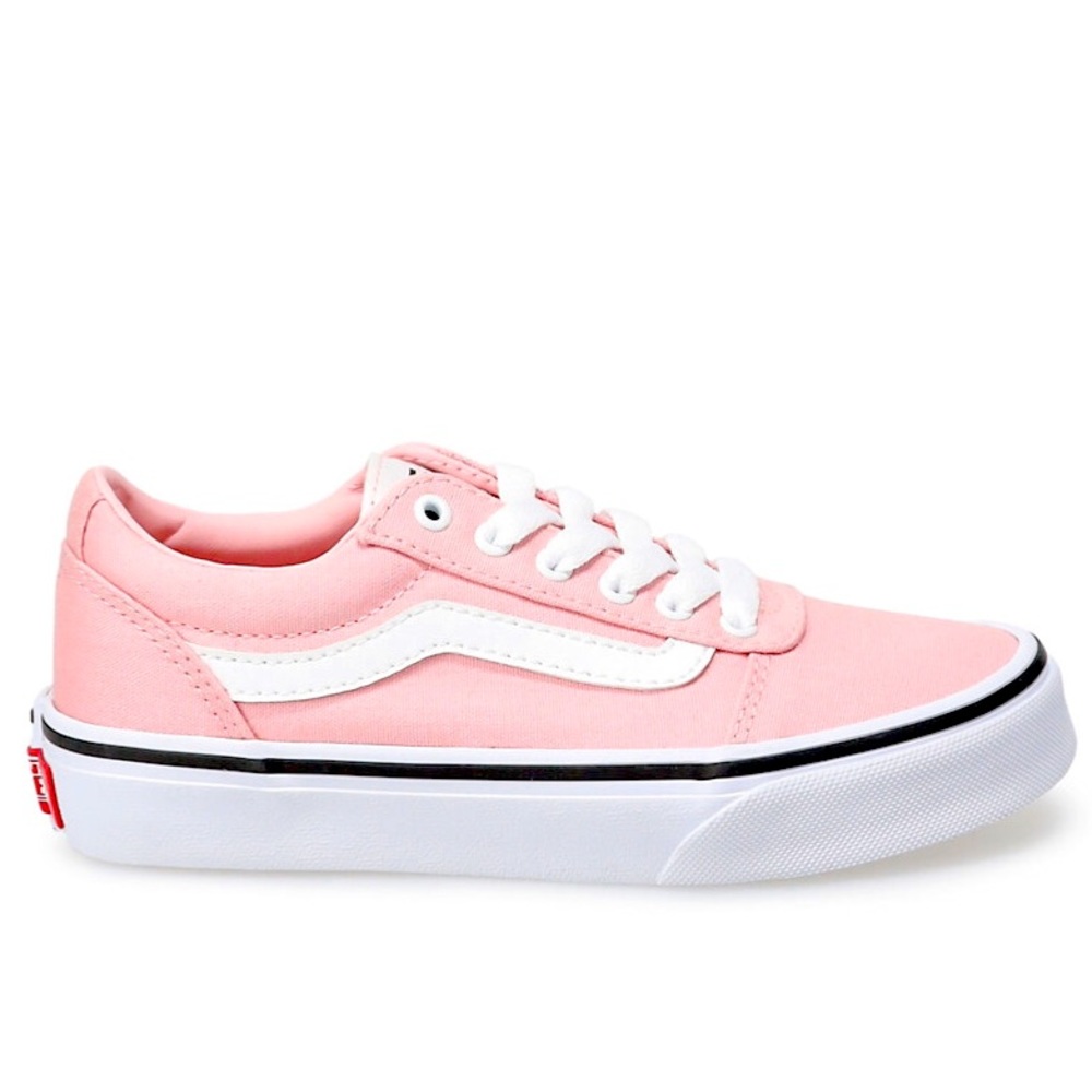 Powder Pink and White Vans Girls Size 6